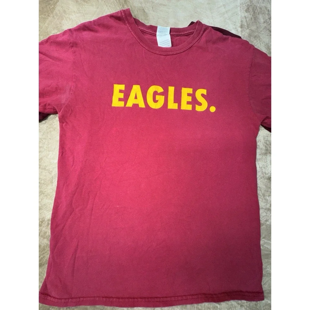 Lot of 2 Clovis west Eagles Football Nike & Gildan Tshirts Medium